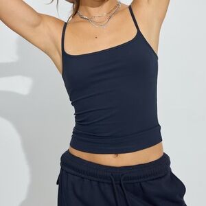 NWT Garage Sleek Scoop Cami Top Navy Size XS
